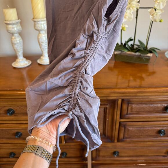 Lululemon Cinch It Tank Dusky Lavender Ruched Side Top Size 6 - Picture 3 of 7